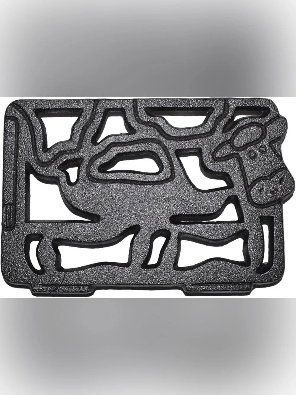 🐄NEW Old Mountain Cast Iron Trivet Cookware Cow 2011 Gift Christmas Birthday